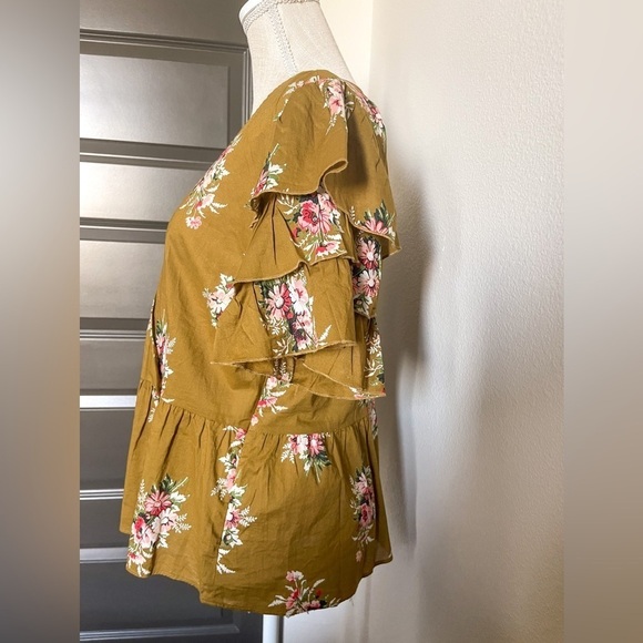 NWT Madewell Corsage Floral Peplum Blouse | Size 12 - Picture 9 of 13